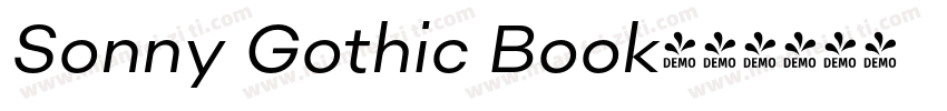 Sonny Gothic Book字体转换